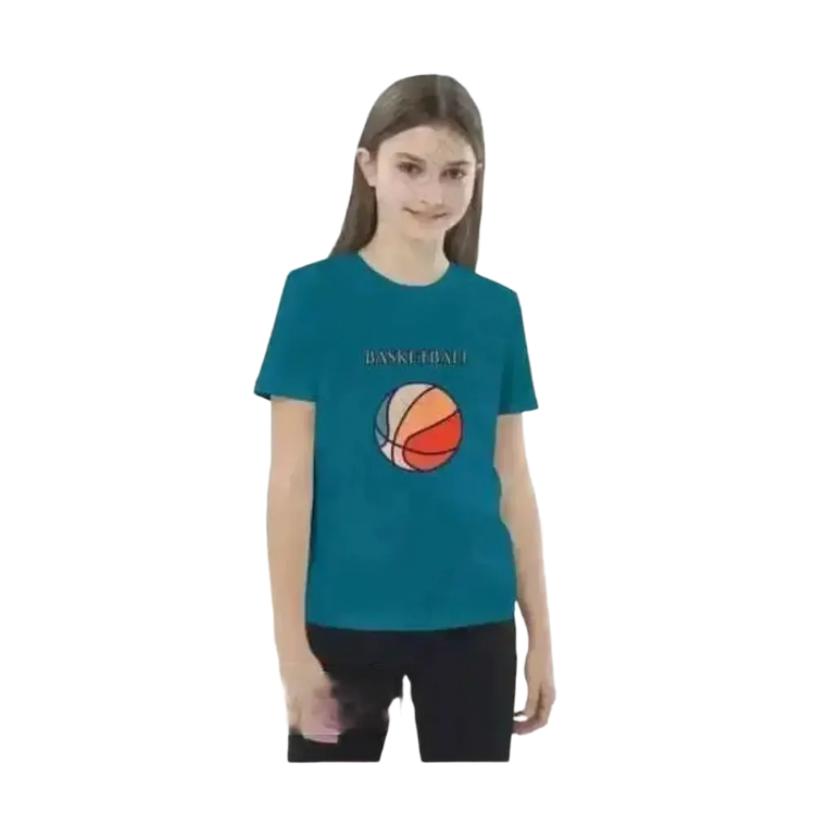 Grafik Unisex T-Shirt für Kinder, Kurzarm, Baumwolle, geeignet für Mädchen und Jungen im Alter von 3-14 Jahren