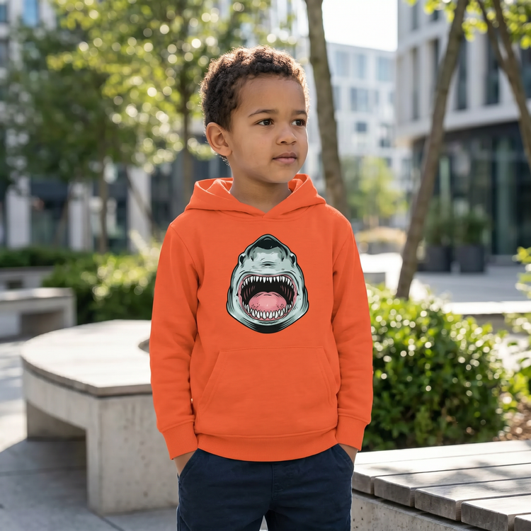 Halloween Hai Hoodie für Jungen, Kapuzenpullover mit Hai-Grafik, geeignet für Kinder von 4-12 Jahren, von BUYATHOME24