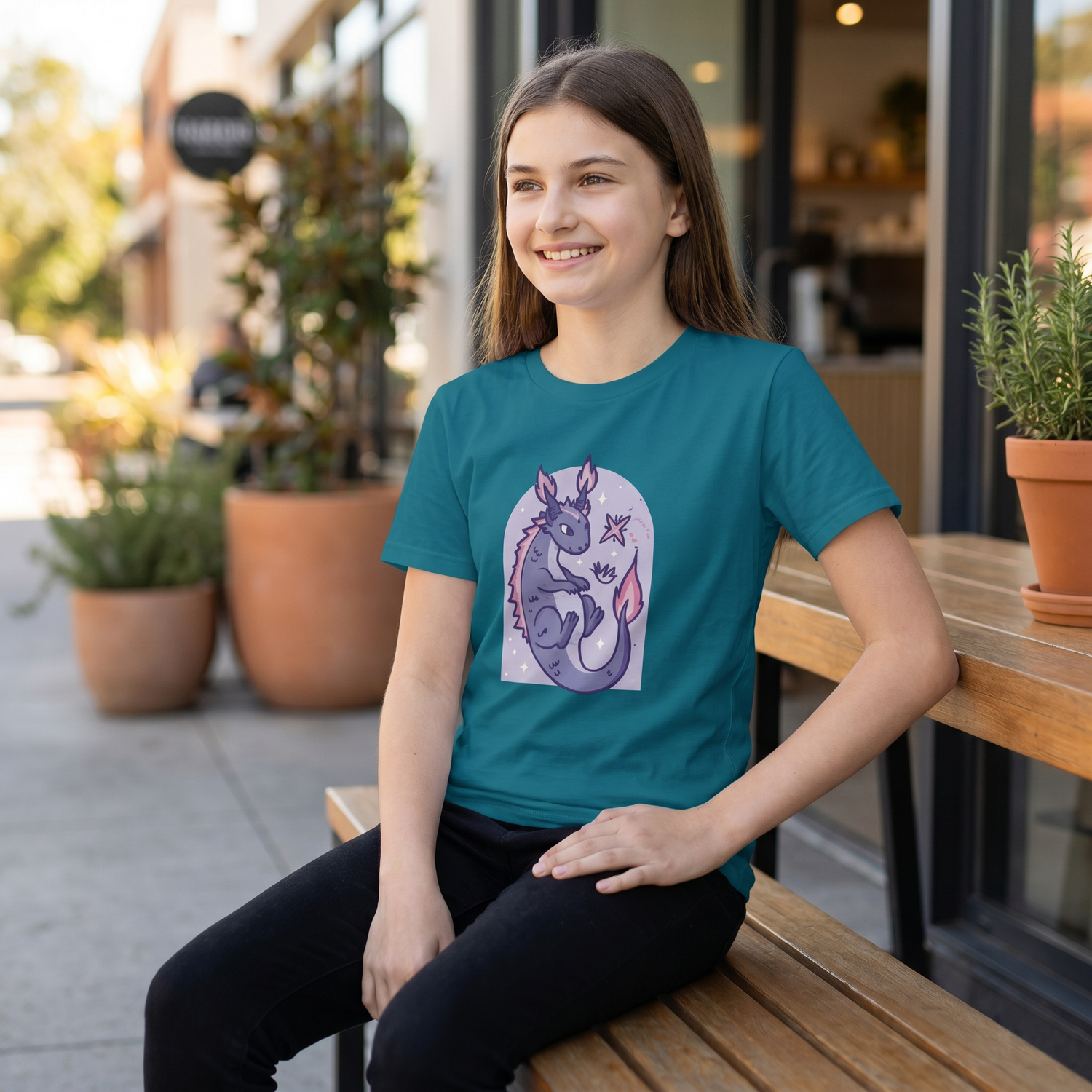 Unisex Kurzarm T-Shirt mit Drachen Motiv für Kinder 3-14 Jahre, bedruckbares Grafik-Shirt von BUYATHOME24