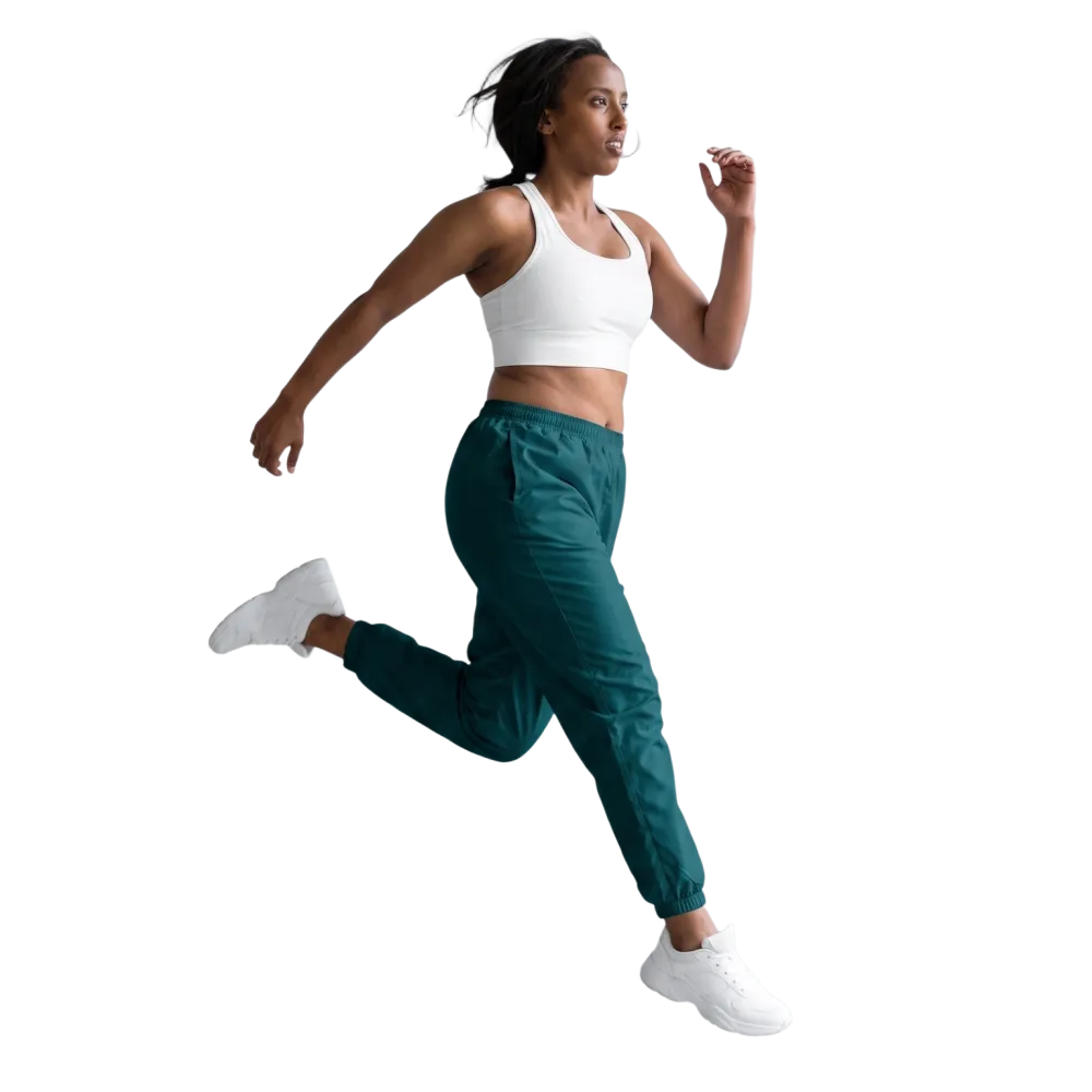 Unisex Sporthose aus Polyester mit Reißverschlusstaschen, in XS bis 3XL, bequem und sportlich für Training und Freizeit.