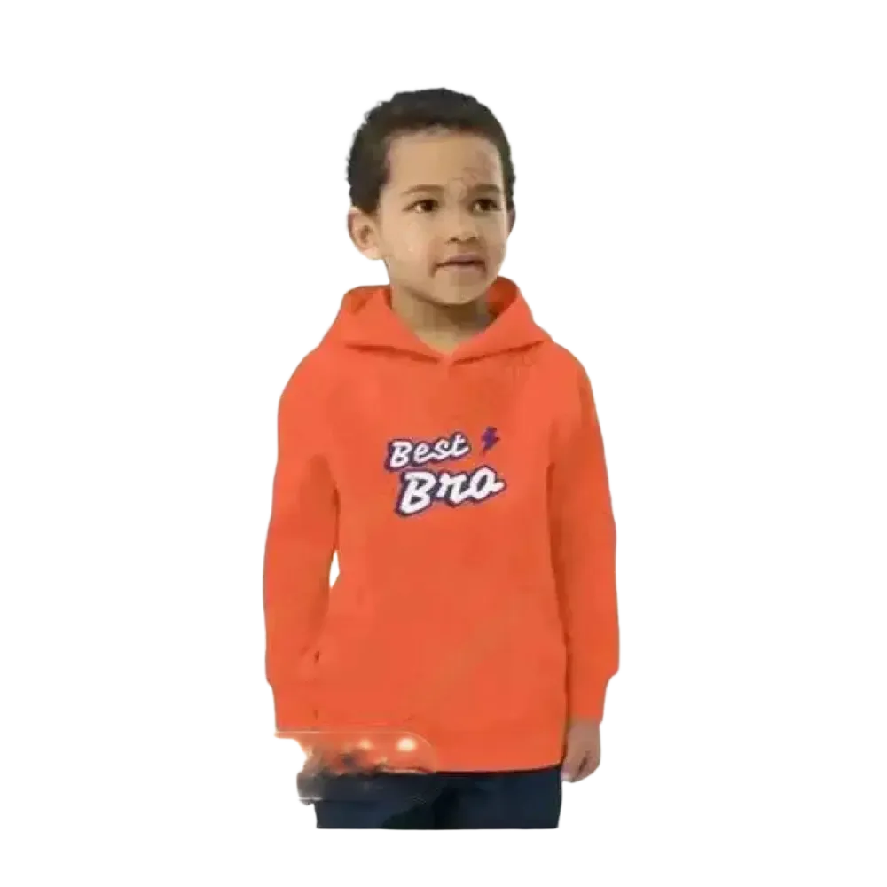 Jungen Hoodie aus Baumwolle für 4-12 Jahre, doppellagig, bequemer Kapuzenpullover von BUYATHOME24 für Kinder