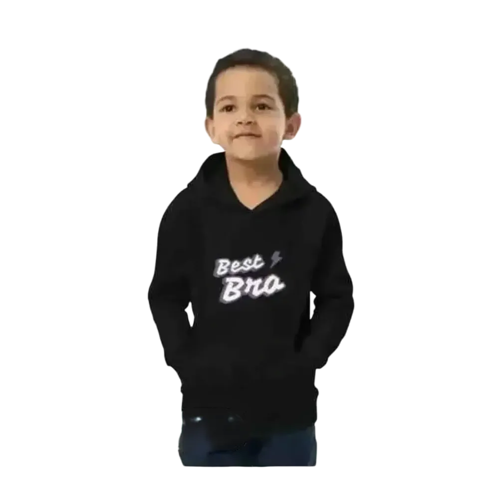Baumwollener Jungen Hoodie von BUYATHOME24, doppellagig, für Kinder von 4 bis 12 Jahren, bequem und warm.