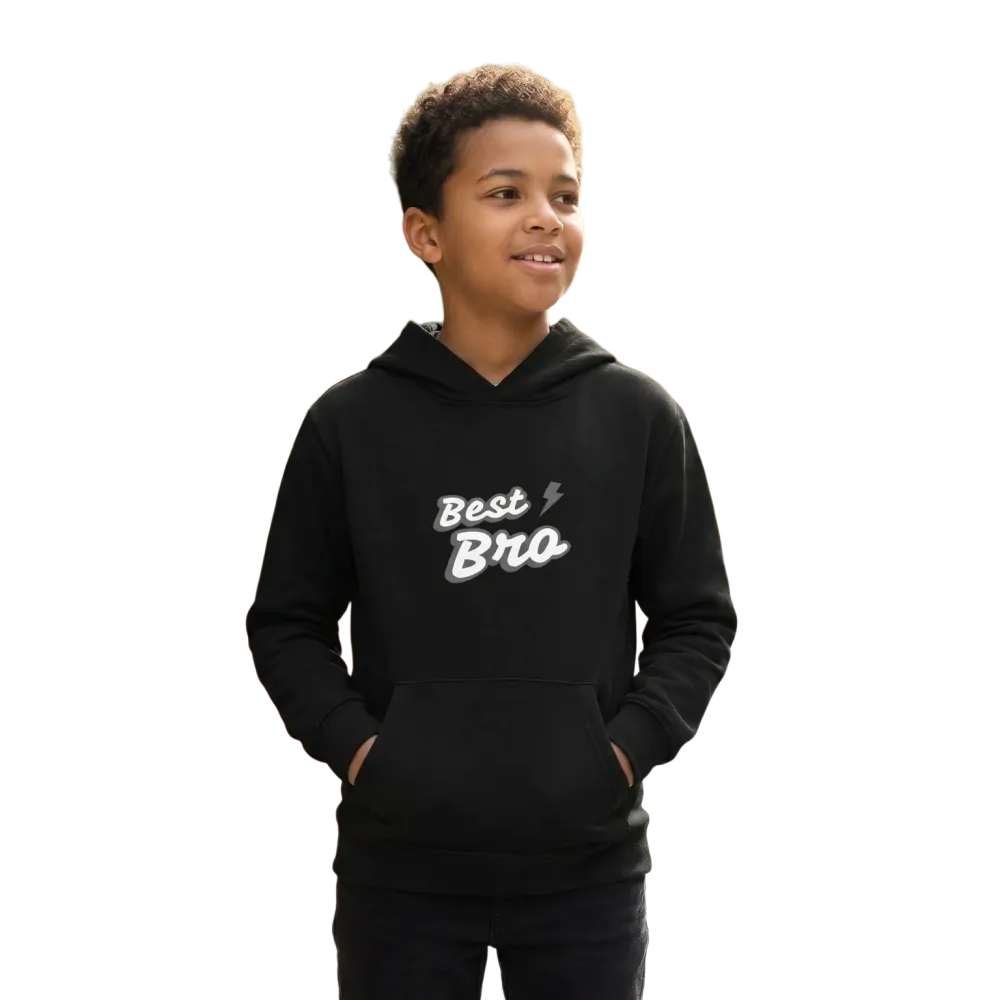 Jungen Hoodie aus Baumwolle, doppellagig, in Größe 4-12 Jahre, grau, bequemes Kapuzenpullover von BUYATHOME24