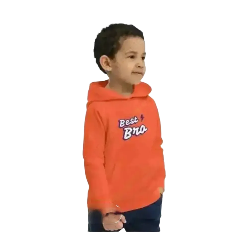 Jungen Hoodie aus Baumwolle für 4-12 Jahre, doppellagiger Kapuzenpullover von BUYATHOME24, bequemes Kleidungsstück für Kinder.