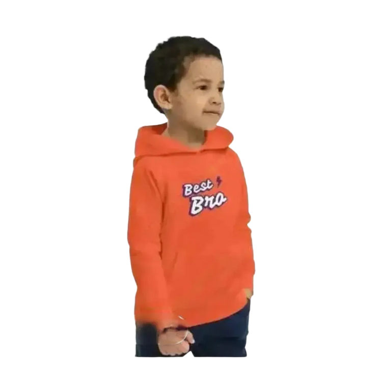 Jungen Hoodie aus Baumwolle für 4-12 Jahre, doppellagiger Kapuzenpullover von BUYATHOME24, bequemes Kleidungsstück für Kinder.
