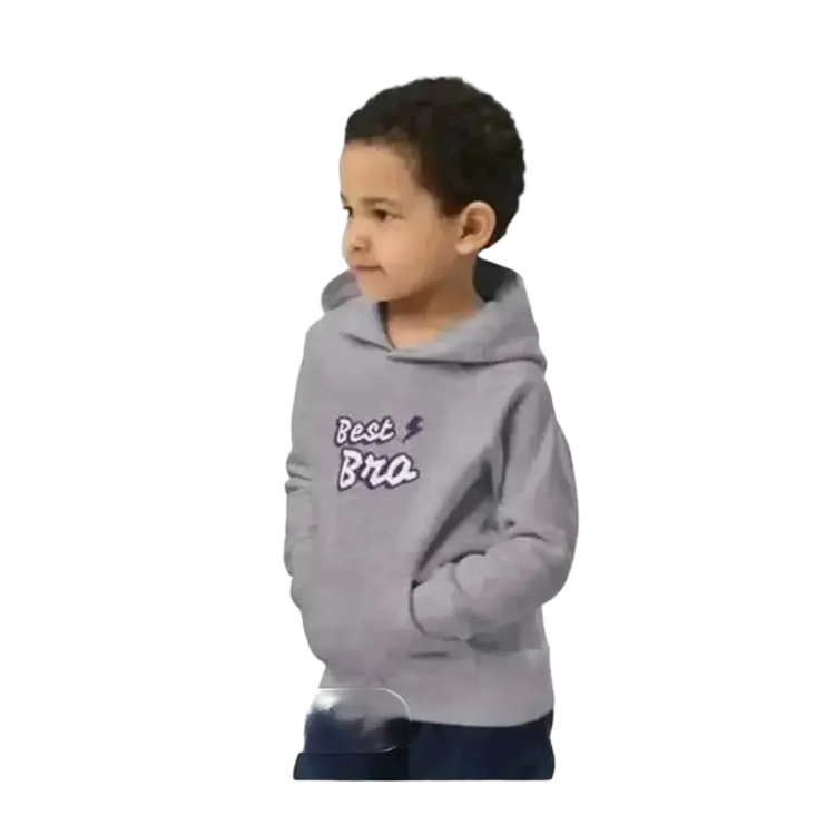 Jungen Baumwoll-Hoodie von BUYATHOME24, doppellagig, für Kinder von 4 bis 12 Jahren, bequemer Kapuzenpullover
