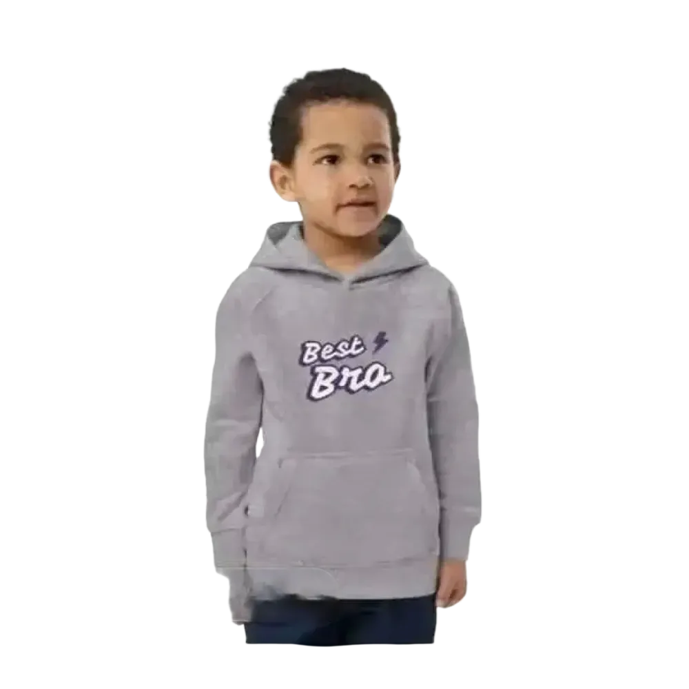 Jungen Hoodie aus Baumwolle für 4-12 Jahre, doppellagig, bequemer Kapuzenpullover in neutralem Design von BUYATHOME24