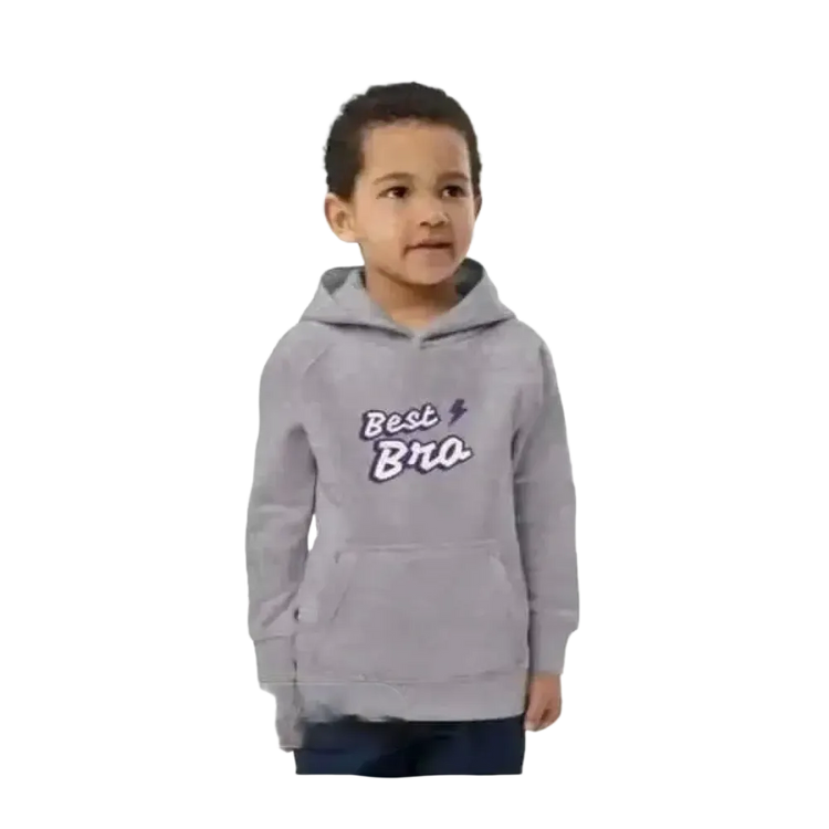 Jungen Hoodie aus Baumwolle für 4-12 Jahre, doppellagig, bequemer Kapuzenpullover in neutralem Design von BUYATHOME24