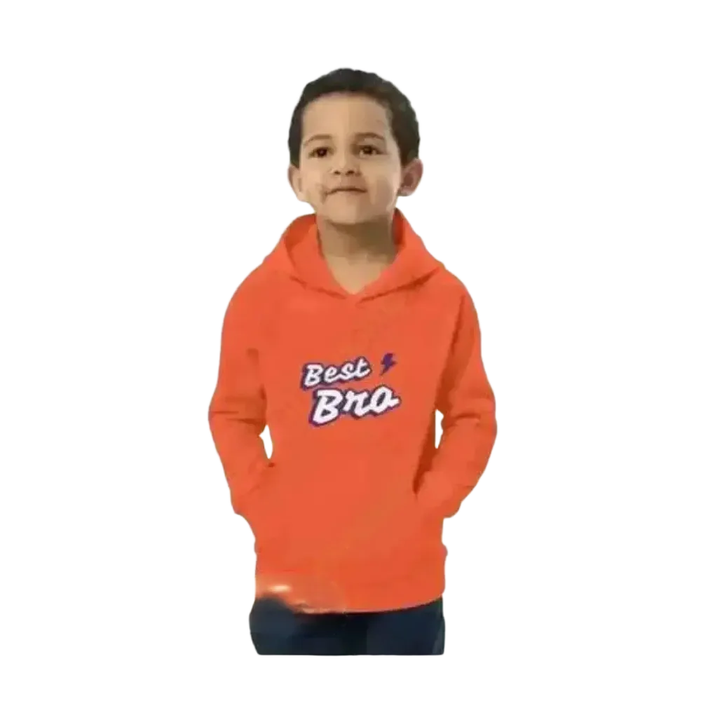 Jungen Hoodie aus Baumwolle für Kinder von 4 bis 12 Jahre, doppellagiger Kapuzenpullover in neutralem Design