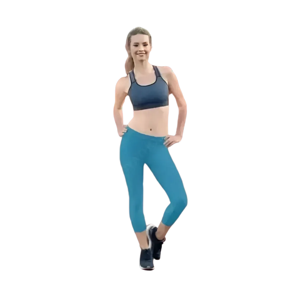 Damen Capri-Leggings aus Mikrofaser mit UV-Schutz in XS bis XL, bequemes Yoga- und Freizeit-Design von BUYATHOME24
