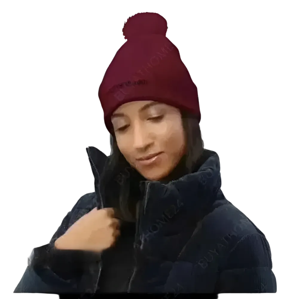 Unisex Bommel-Wintermütze aus Acryl, Strickbeanie für Herren und Damen, in 51-55 cm, von BUYATHOME24.
