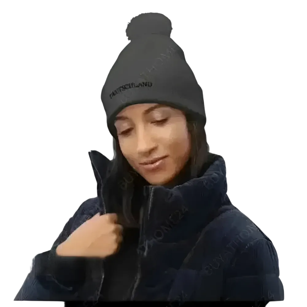 Wintermütze mit Bommel, Unisex Strickbeanie aus Acryl, für Kopfumfang 51-55 cm, in warmem, bequemem Design von BUYATHOME24