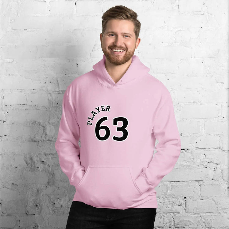 Herren und Damen Baumwoll-Hoodie mit hellem pinkem Grafikdruck, unisex, Größe S bis 5XL, BUYATHOME24.