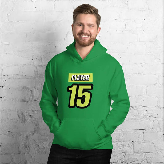 Grauer Herren- und Damen-Grafik-Hoodie von BUYATHOME24 mit irischem Druck, Unisex, Baumwolle, Größen S bis 5XL