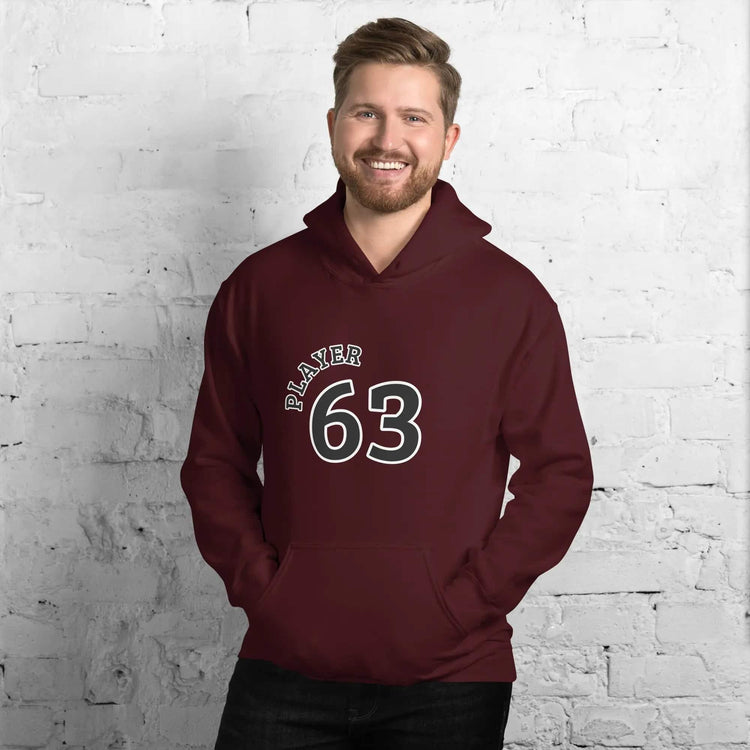 Grafik Unisex Hoodie von BUYATHOME24, Herren und Damen, kastanienbraune Baumwollkapuzenjacke, S-5XL, mit Druck.