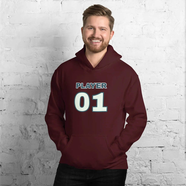Grafik Unisex Hoodie in Kastanienbraun, Baumwolle, für Herren und Damen, mit Druck, Größen S bis 5XL.