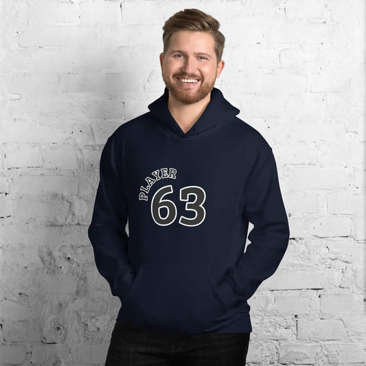 Grafik Unisex Hoodie von BUYATHOME24, Navy, Baumwolle, Herren und Damen, bequemer Kapuzenpullover in S-5XL