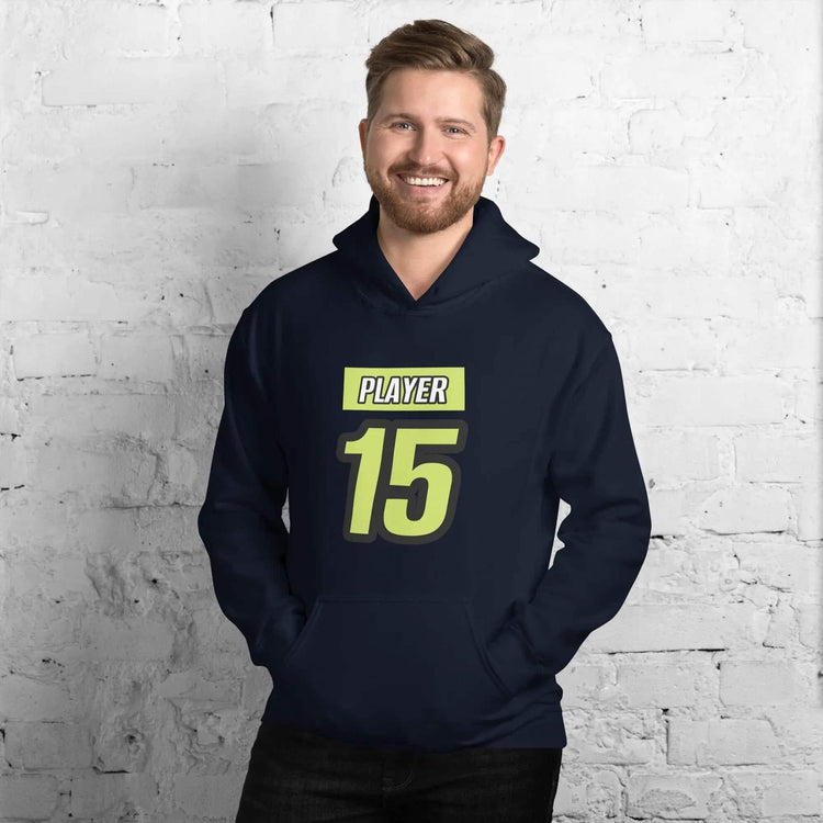 Grafik Hoodie für Herren und Damen in Navy, Baumwolle, S-5XL, mit Druck, unisex, von BUYATHOME24