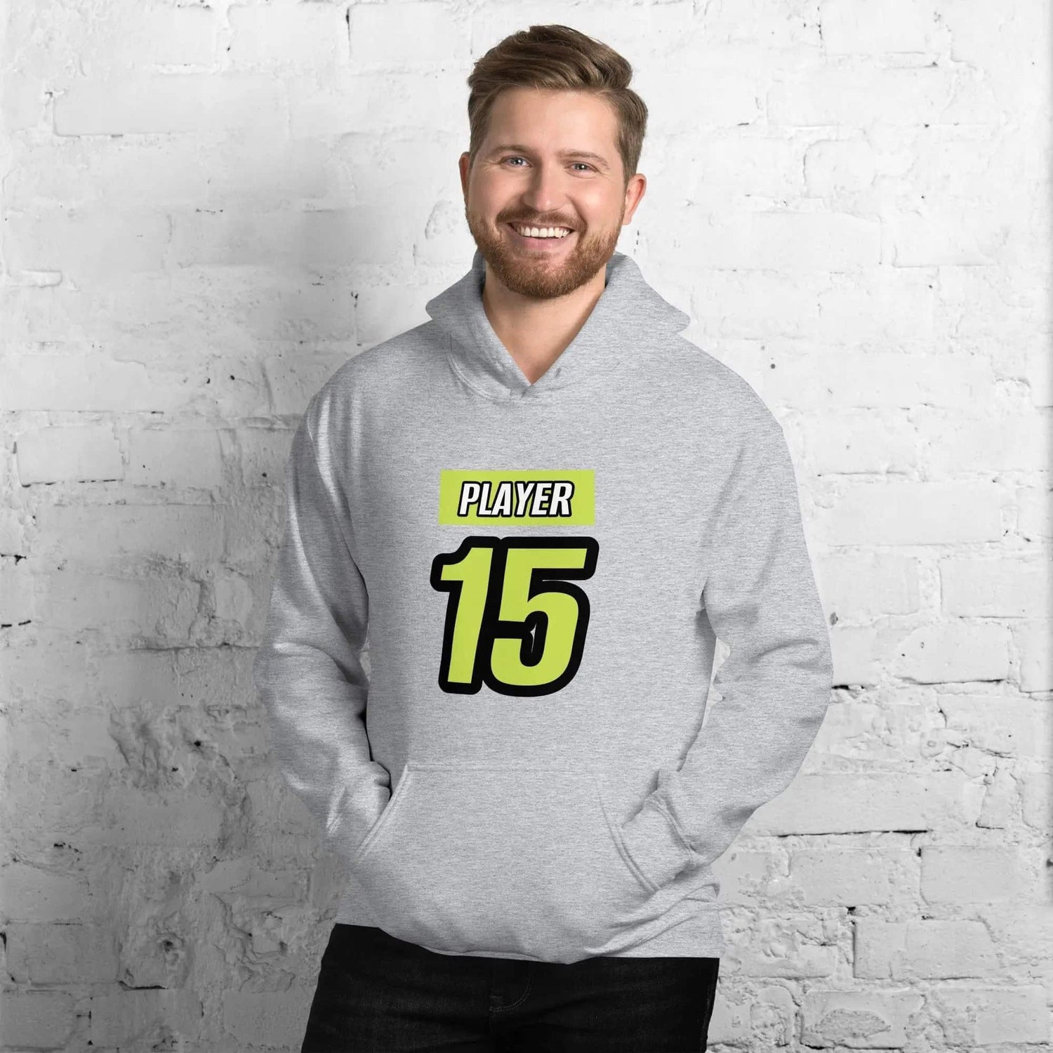 Grafik Kapuzenpullover Herren und Damen, Baumwolle, sportgrau, unisex Hoodie, BUYATHOME24, Druck, bequeme Passform S-5XL