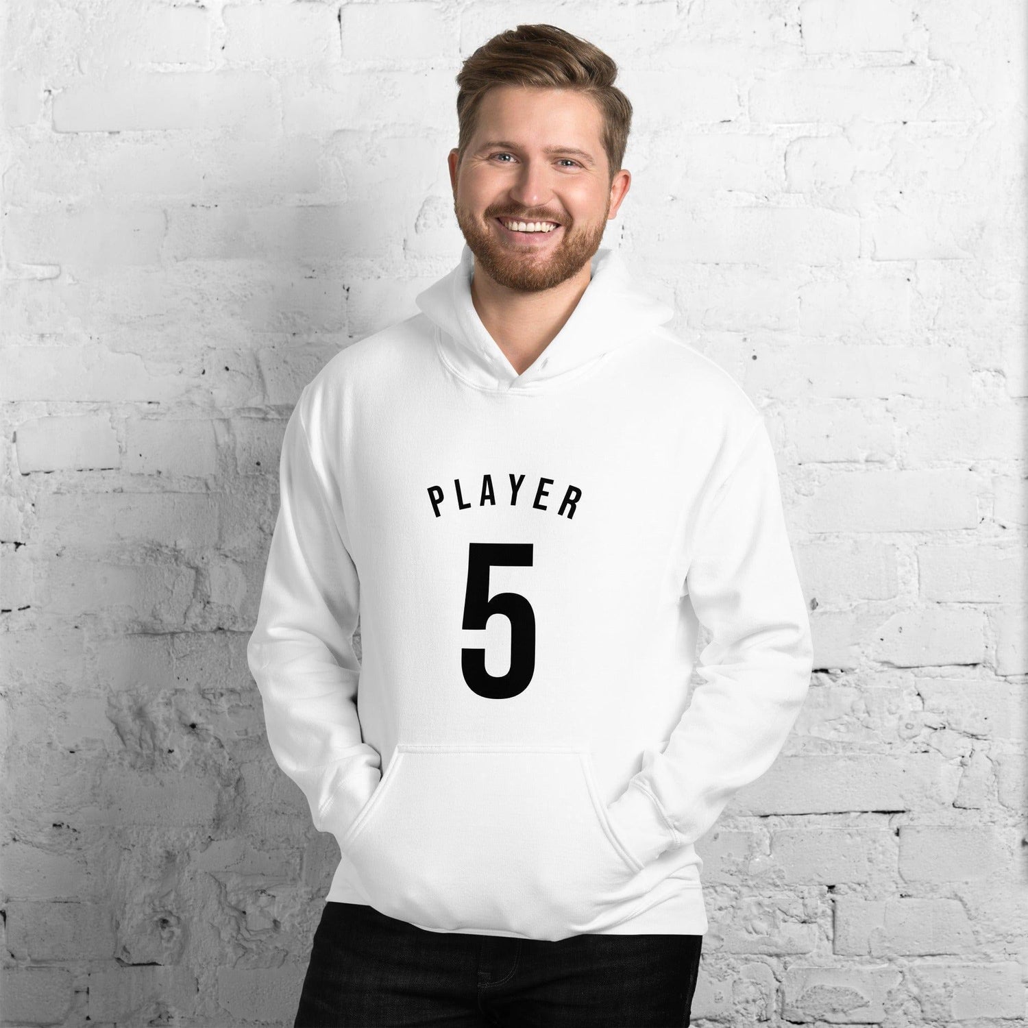 Grafik Hoodie für Herren und Damen, Baumwolle, weißer Druck, unisex, in Größen S bis 5XL, bequemes Kapuzenpullover von BUYATHOME24.