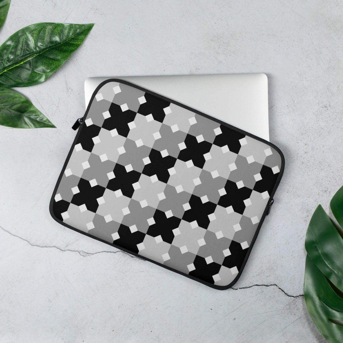 Wasserdichte Neopren-Laptoptasche für 13 und 15 Zoll mit Kunstfell von BUYATHOME24, Schutz und elegantes Design