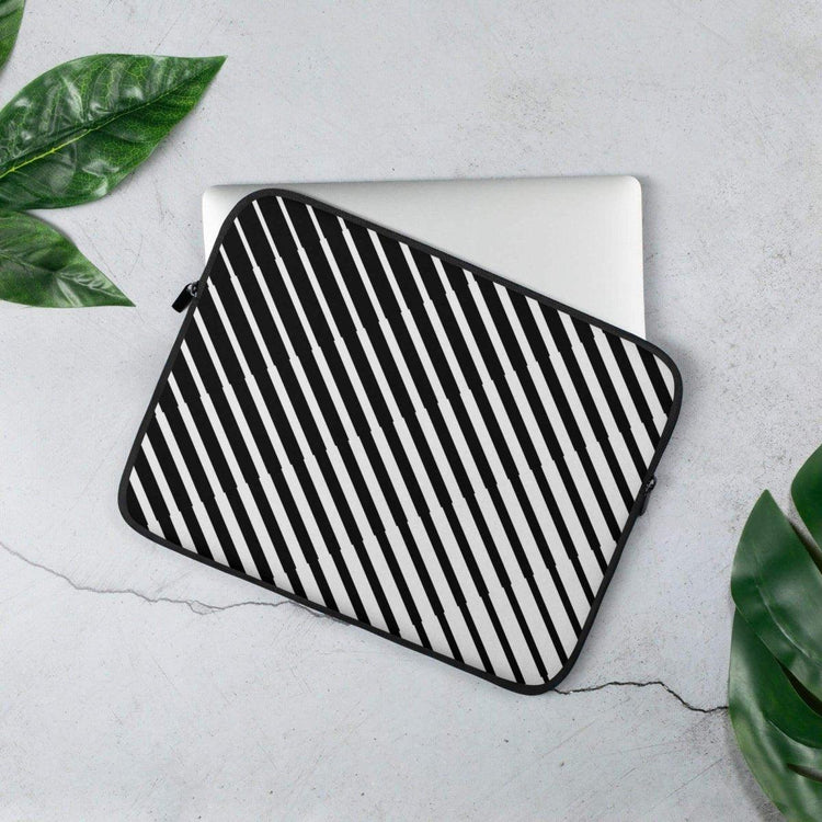 Neopren Laptoptasche für 13 und 15 Zoll mit Kunstfell-Innenfutter, personalisierbar, von BUYATHOME24.