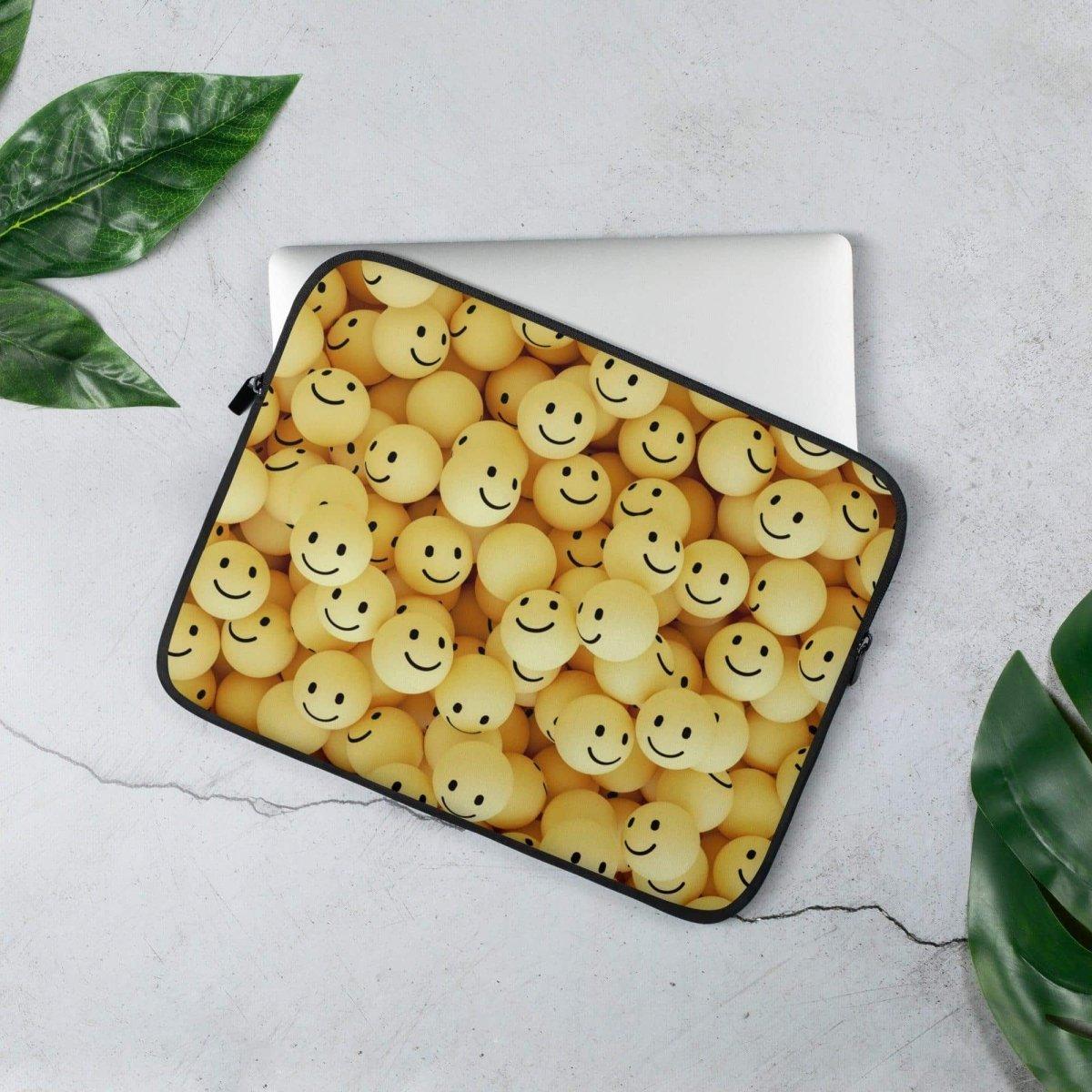 Laptoptasche aus Neopren mit Kunstfell-Innenfutter für 13-15 Zoll, schützende Notebook- und Tablethülle von BUYATHOME24