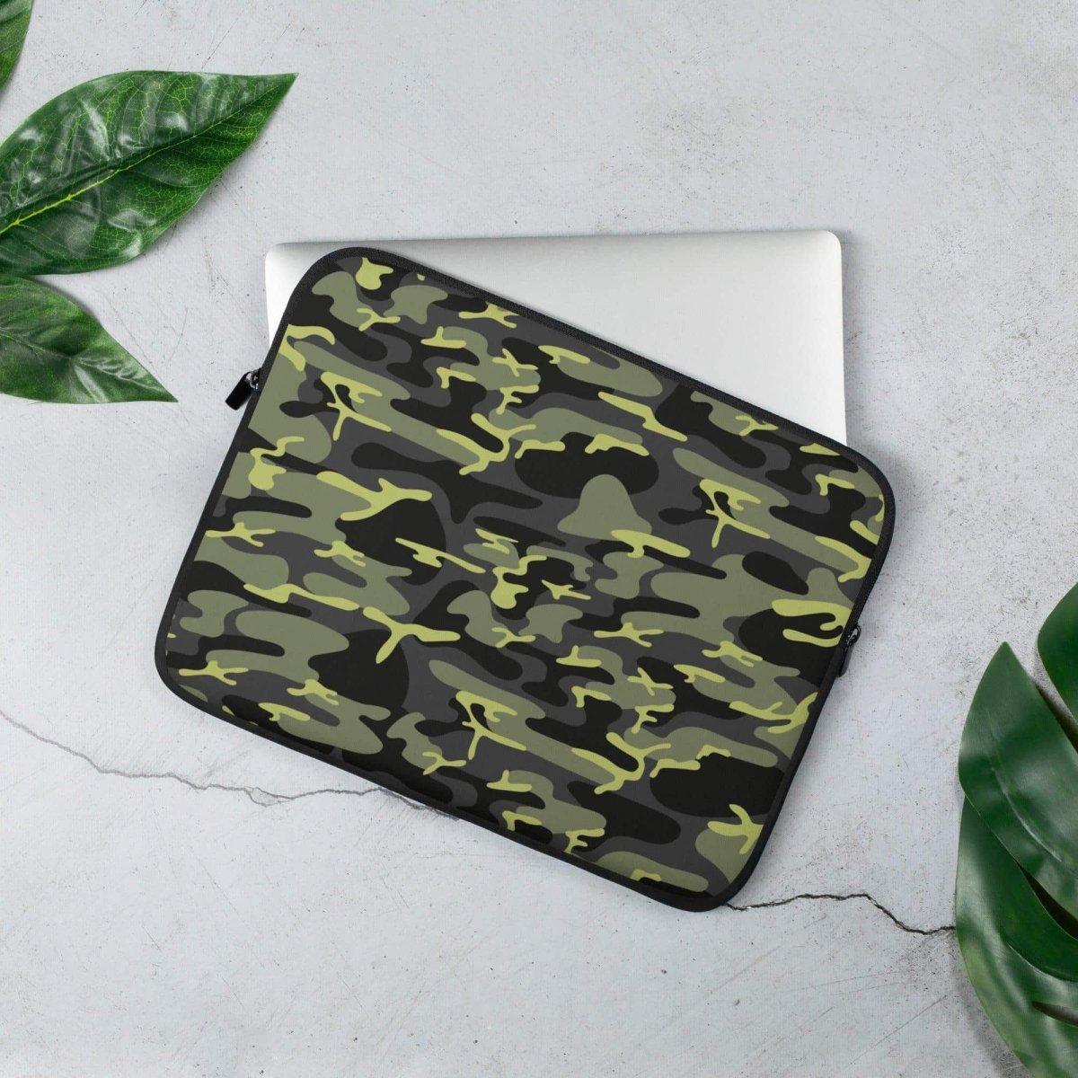 Neopren-Laptoptasche für MacBook 13 oder 15 Zoll mit Kunstfell-Futter, schützende Hülle von BUYATHOME24