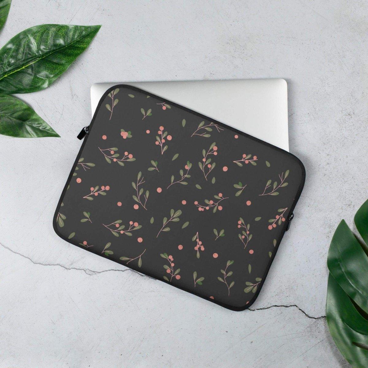 Laptoptasche aus Neopren mit Kunstfell-Innenfutter für 13 und 15 Zoll, personalisierbar von BUYATHOME24