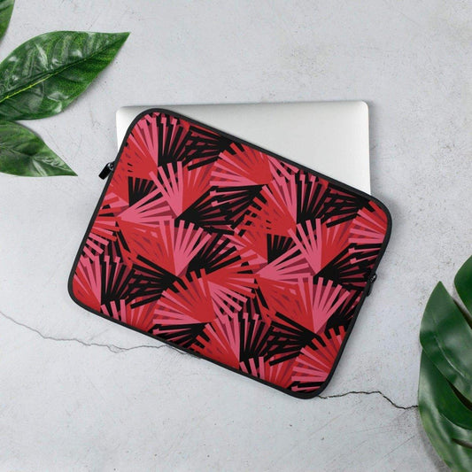 Neopren Laptoptasche für MacBook und iPad, wasserabweisend, passend für 13 und 15 Zoll, in Schwarz mit Druck von BUYATHOME24