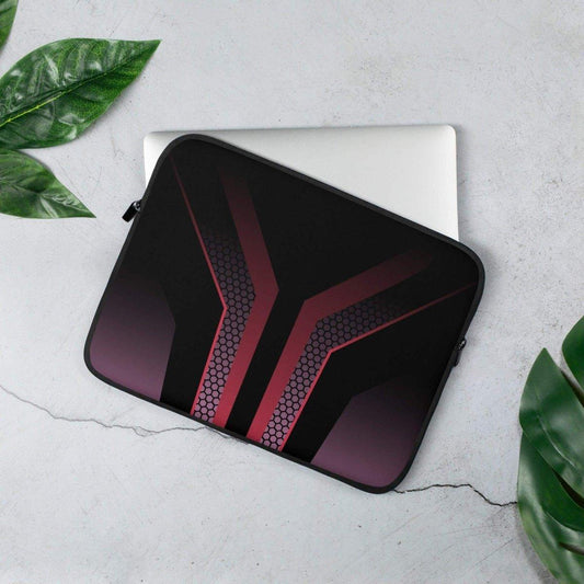 Wasserdichte Neopren-Laptoptasche für 13 und 15 Zoll mit Kunstfellfutter von BUYATHOME24, schützt Notebook und Tablet.