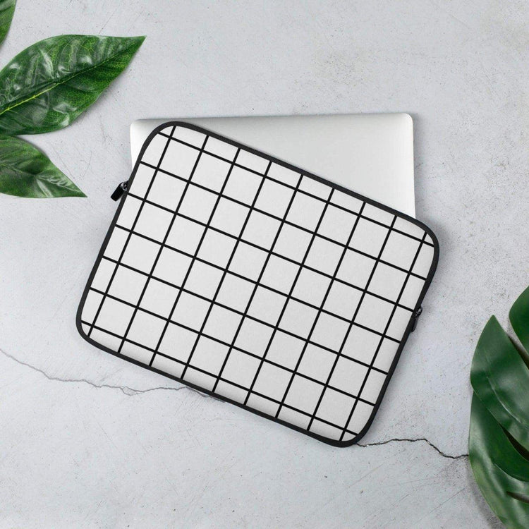 Laptoptasche aus Neopren mit Kunstfell-Innenfutter für 13 und 15 Zoll, personalisierbar, von BUYATHOME24