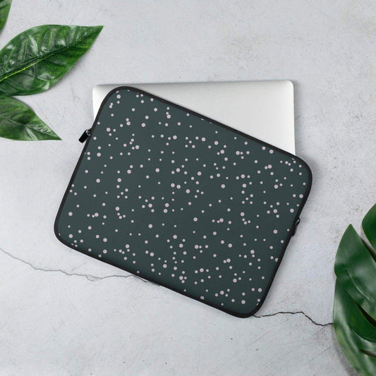 Laptoptasche aus Neopren mit Kunstfell-Innenfutter für 13 und 15 Zoll, bedruckbar, von BUYATHOME24, schützt Notebook und Tablet.