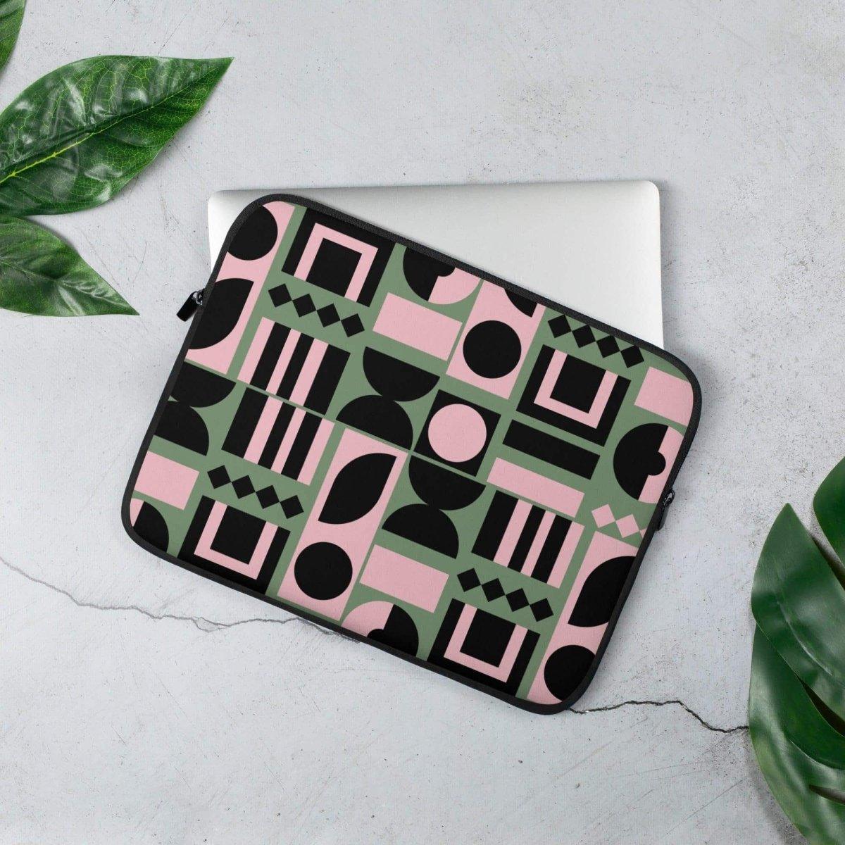 Neopren Laptoptasche für MacBook und iPad, 13 und 15 Zoll, mit Kunstfell, schützt Notebook im modernen Design von BUYATHOME24