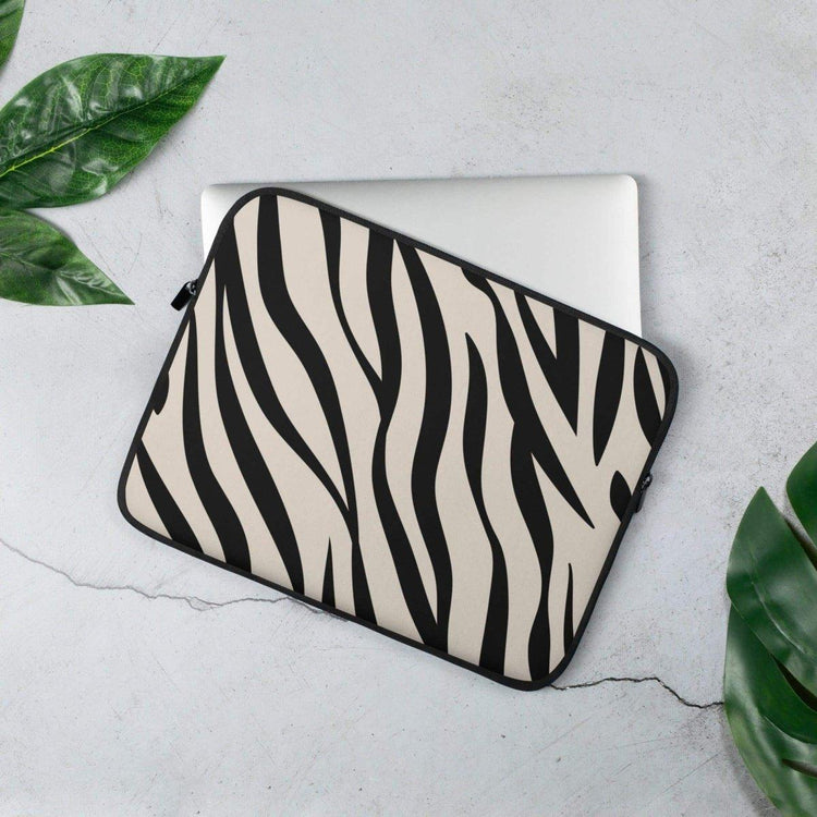 Neopren-Laptoptasche für MacBook, 13 oder 15 Zoll, mit Kunstfell-Innenfutter, von BUYATHOME24, schützende und stilvolle Hülle
