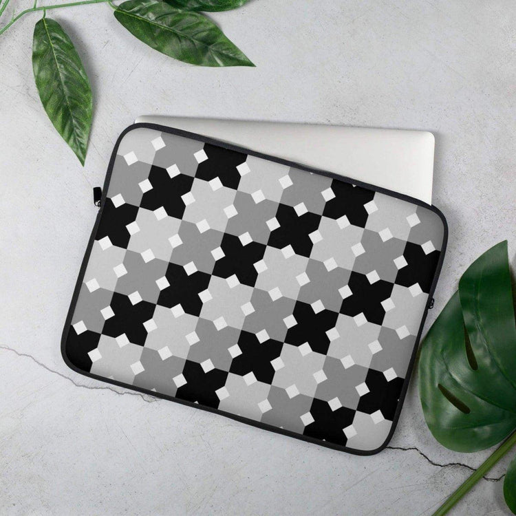 Neopren-Laptoptasche für 13 und 15 Zoll mit wasserabweisendem Material und Kunstfell-Futter, von BUYATHOME24