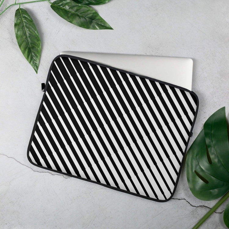 Laptoptasche aus Neopren mit Kunstfell-Innenfutter für 13 und 15 Zoll, personalisierbar, von BUYATHOME24, weiche Hülle für Notebook.