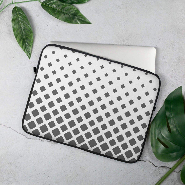 Wasserfeste Laptoptasche von BUYATHOME24 aus Neopren mit Kunstfell-Innenfutter für 13 und 15 Zoll Notebooks.