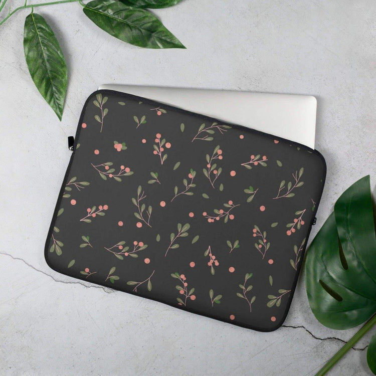 Neopren-Laptoptasche für 13 und 15 Zoll mit Kunstfell-Innenfutter, personalisierbar, von BUYATHOME24.
