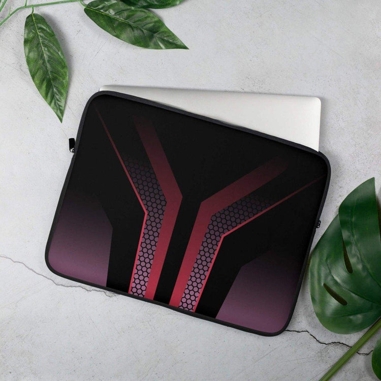 Wasserdichte Neopren-Laptoptasche für 13 und 15 Zoll mit Kunstfellfutter, von BUYATHOME24, schützt Laptop stilvoll.