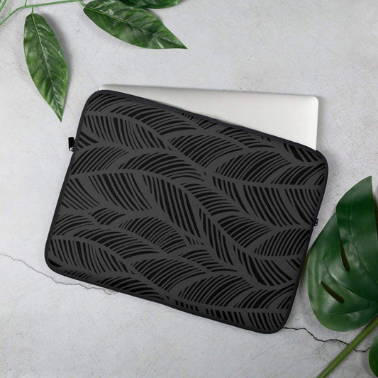 Neopren-Laptoptasche für 13 und 15 Zoll, wasserfest mit Kunstfell-Futter, schützt den Laptop stilvoll und sicher.