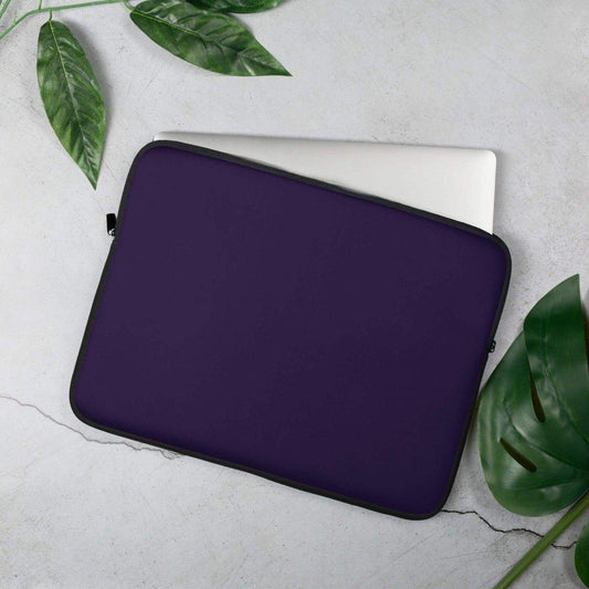 Neopren-Laptoptasche für MacBook und iPad, 13 und 15 Zoll, mit Kunstfellfutter, in Schwarz mit Druckmuster, von BUYATHOME24