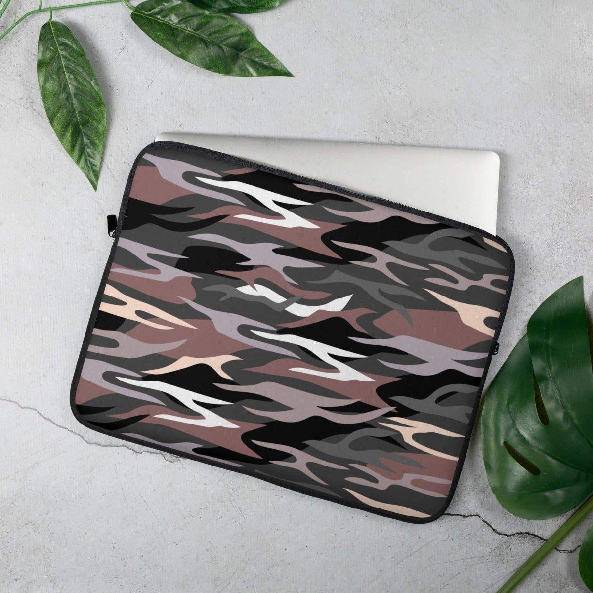 Laptoptasche aus Neopren mit Kunstfell-Innenseite für 13 und 15 Zoll, bedruckbar, von BUYATHOME24