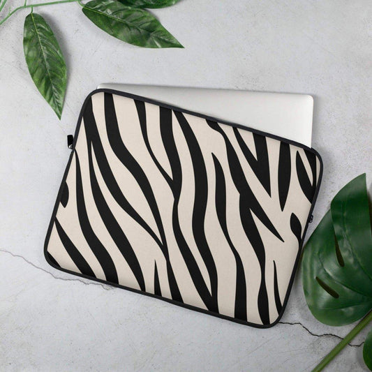 Laptoptasche aus Neopren mit Kunstfell-Innenfutter für MacBook, 13 und 15 Zoll, von BUYATHOME24, weiches Design