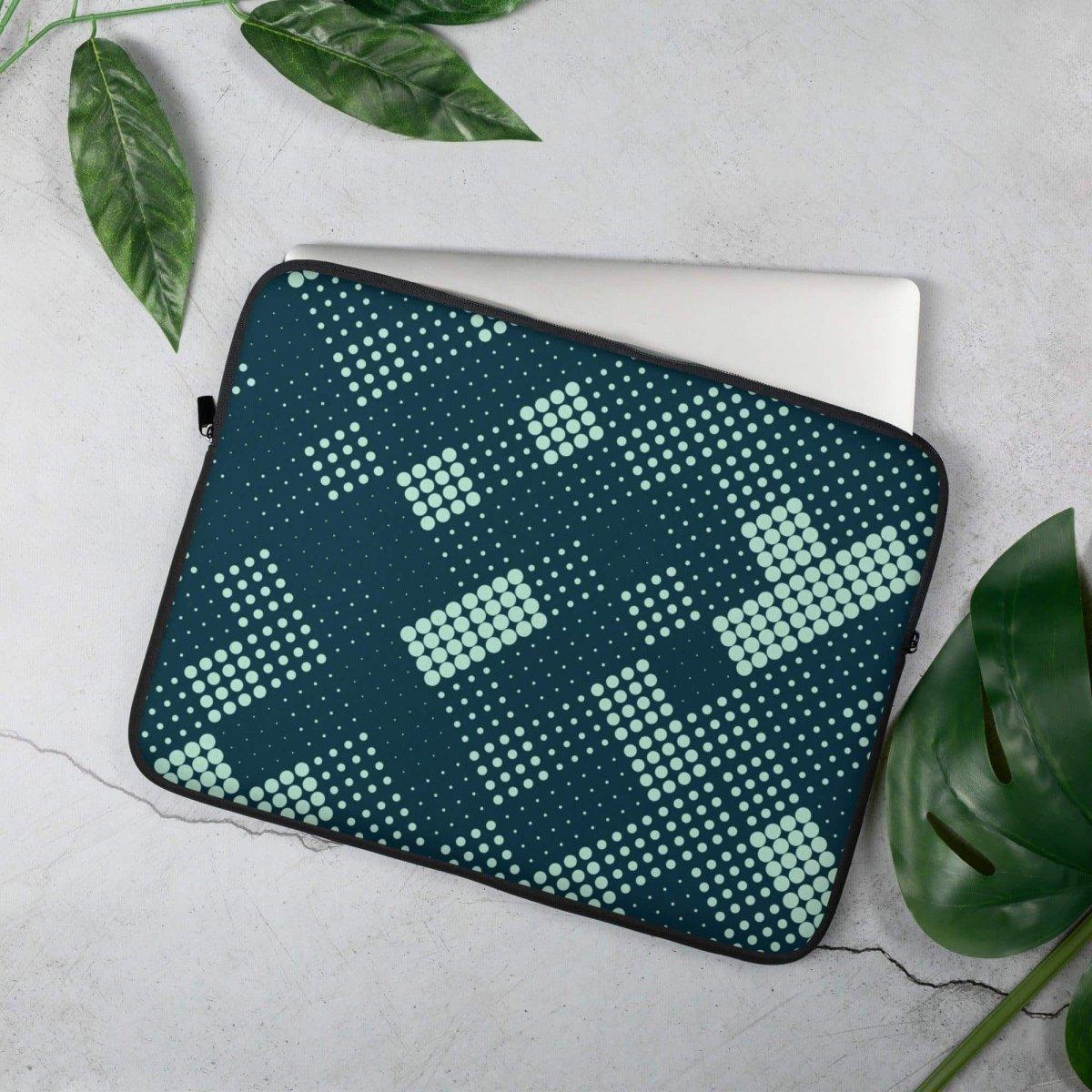 Laptoptasche aus Neopren mit Kunstfell-Futter für MacBook und iPad, 13 und 15 Zoll, von BUYATHOME24
