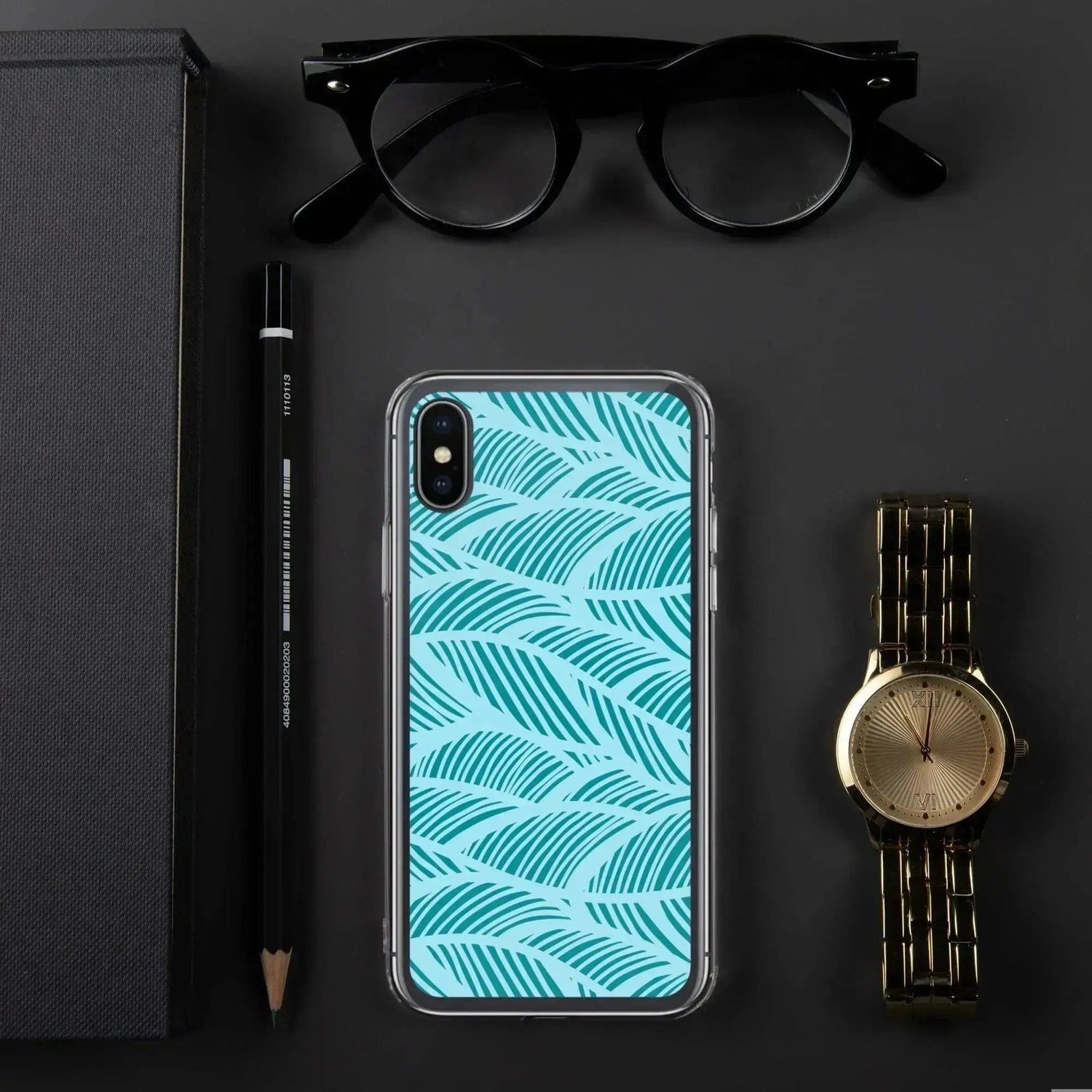 Apple iPhone Handyhülle aus Polycarbonat und TPU mit Blattmuster, passend für iPhone 11 Pro und XS Max, von BUYATHOME24