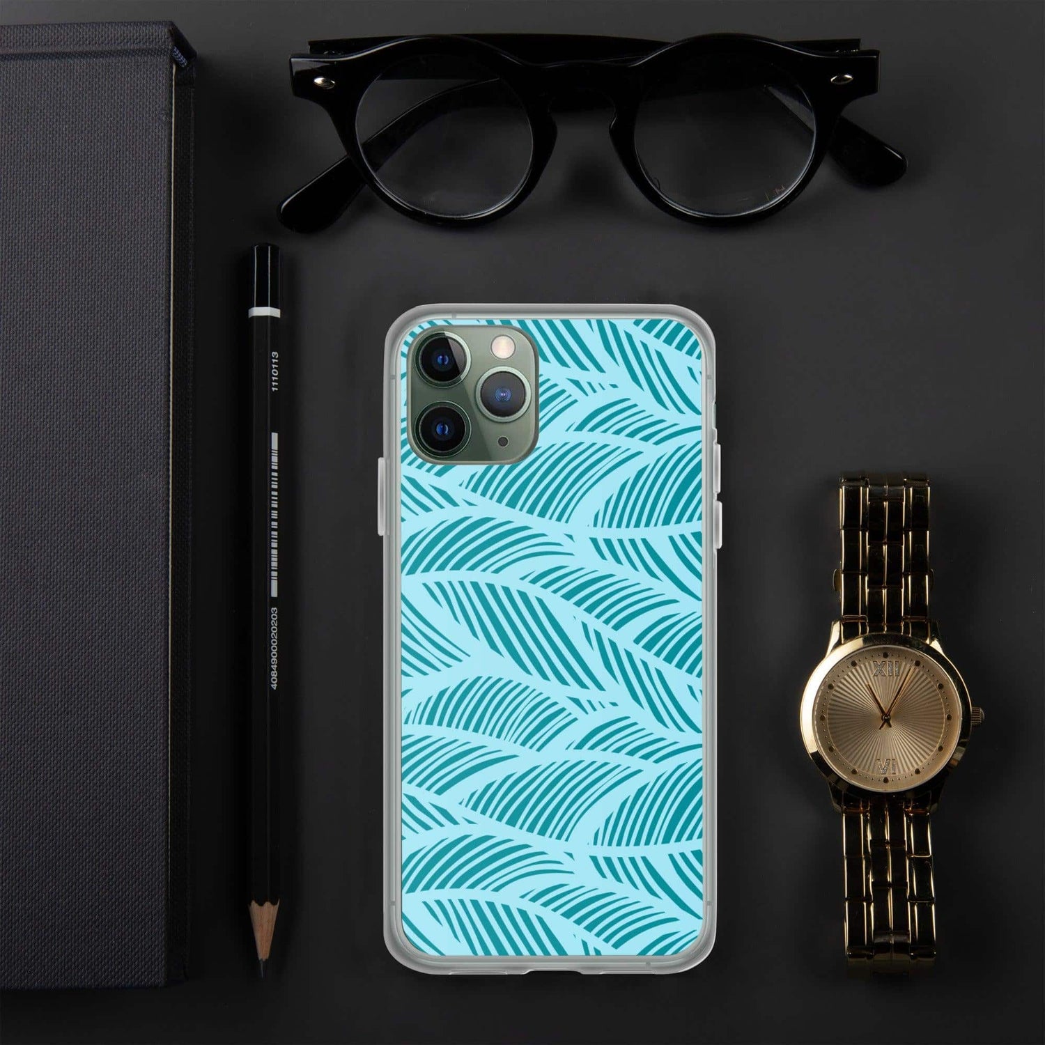 Apple iPhone Handyhülle aus Polycarbonat und TPU mit Blattmuster, schützt das iPhone 11 Pro, XS Max von BUYATHOME24