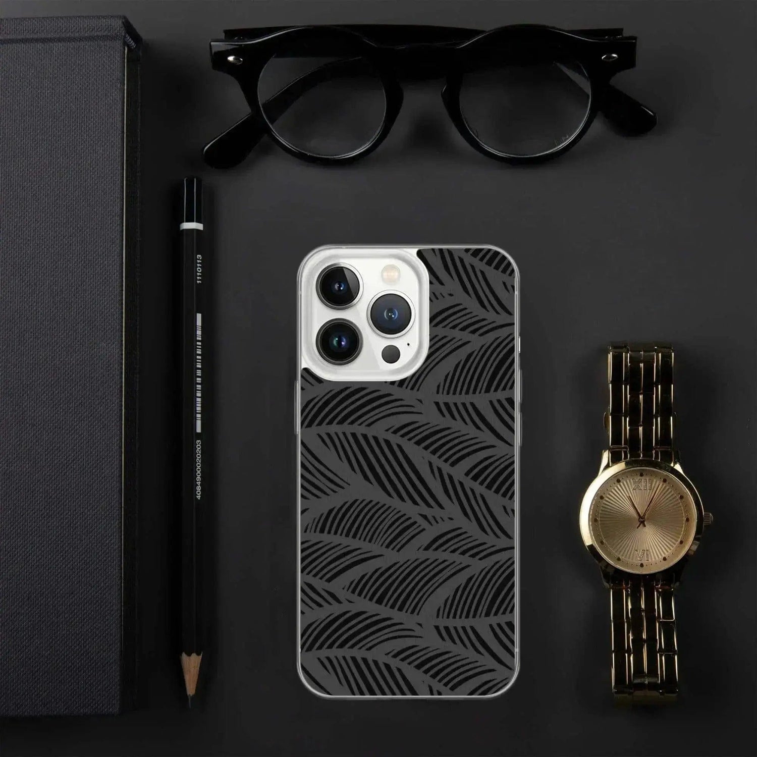 Stoßfeste Apple iPhone Handyhülle aus Polycarbonat, passend für iPhone 11 Pro und XS Max, in schwarzer Farbe.