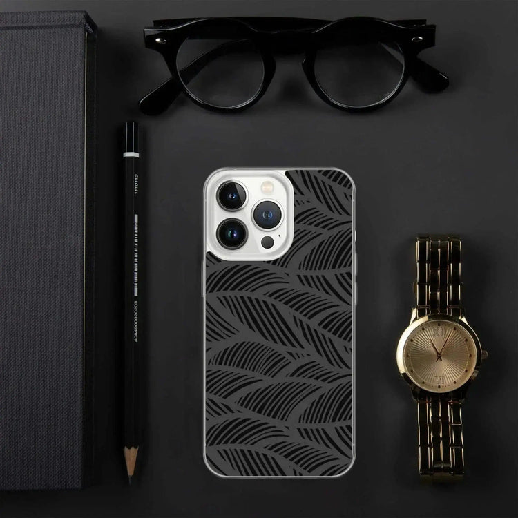 Stoßfeste Apple iPhone Handyhülle aus Polycarbonat, passend für iPhone 11 Pro und XS Max, in schwarzer Farbe.