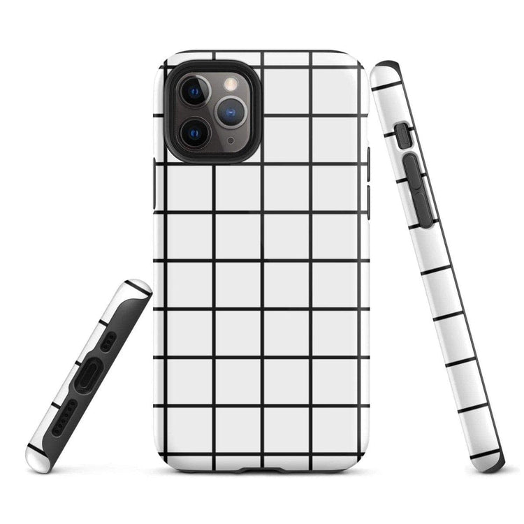 Robuste, glänzende Apple iPhone Snapcase Schutzhülle von BUYATHOME24 für iPhone 11 bis Pro Max, zweilagiger Schutz, transparent.